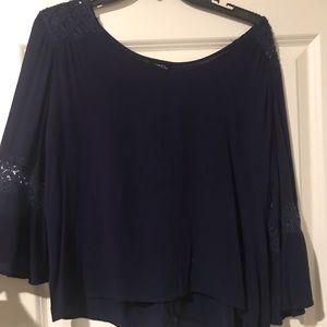Navy Blue Blouse